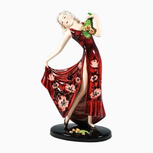 Vintage Art Deco Dancer Figurine by Stephan Dakon, 1930s