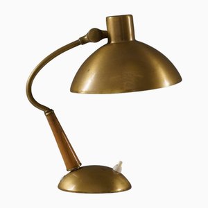 Mid-Century Swedish Table Lamp in Brass attributed to Malmö Metallvarufabrik, 1940s