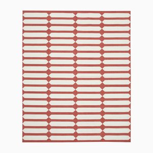 Flachgewebter Vintage Dhurrie Teppich