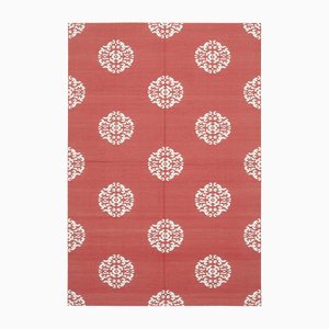 Flachgewebter Vintage Dhurrie Teppich