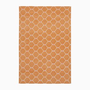 Flachgewebter Vintage Dhurrie Teppich