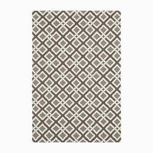 Flachgewebter Vintage Dhurrie Teppich