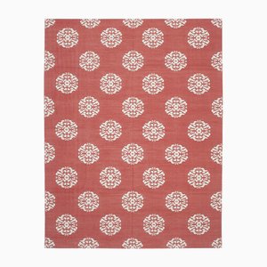 Flachgewebter Vintage Dhurrie Teppich