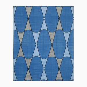 Flachgewebter Vintage Dhurrie Teppich