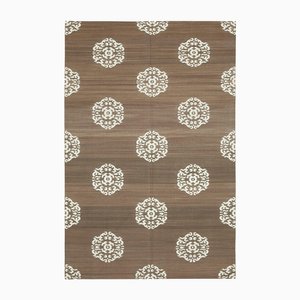 Flachgewebter Vintage Dhurrie Teppich