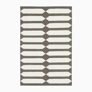 Flachgewebter Vintage Dhurrie Teppich