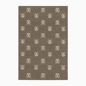 Flachgewebter Vintage Dhurrie Teppich
