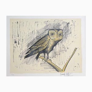 Bernard Buffet, The Tawny Owl, 1982, Litografia, Incorniciato