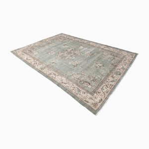 Großer handgeknüpfter türkischer Vintage Wollteppich