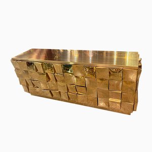 Vintage Sideboard in Brass, 1980s