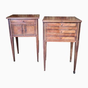 Vintage French Nightstands, 1925, Set of 2