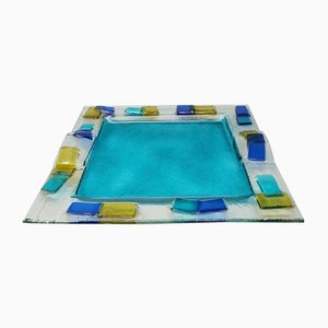 Tray by Albatros in Murano Glass, Italy, 1970s