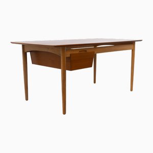 Danish Modern Teak and Oak Desk by Ib Kofod Larsen for Fredericia, 1956s