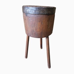 Mesa de cortar antigua de olmo, 1890
