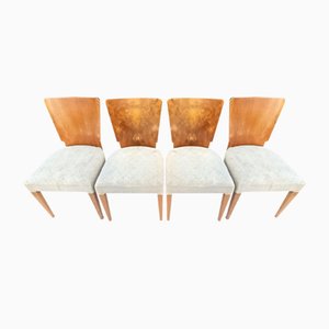 Chaises H-214 par Jindrich Halabala pour Up Závody, 1940s, Set de 4