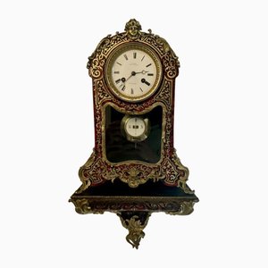 Horloge Boulle Antique avec Support Original, France, 1860
