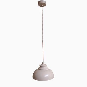 Belgische Vintage Deckenlampe aus rosa lackiertem Blech von Lucide