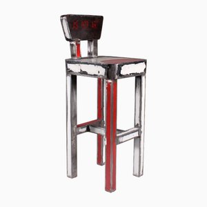 Metal Stool attributed to Anacleto Spazzapan