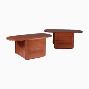 Nachttische von Afra & Tobia Scarpa für Molteni, 2er Set