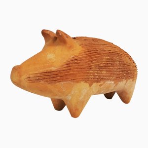 Ceramic Pig Figurine from Hegnetslund, Denmark, 1970s