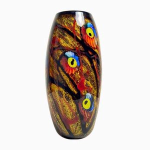 Große Multicolor Murano Vase von Cristalleria D Arte Murano, Italien, 1980er