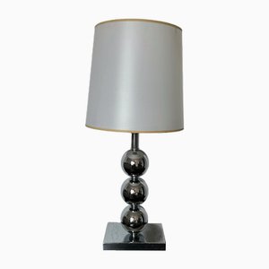 Vintage Lampe aus verchromtem Metall, 1980er