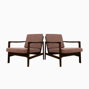 Set of Mid-Century Club Chairs by Zenon Bączyk, 1960s