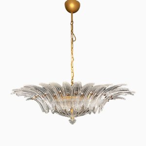 Murano Deckenlampe Original Palmette mit Klarglas, 1990er