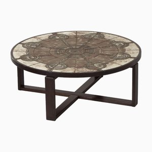 Mesa de centro brutalista de Ox Art para Trioh, años 70