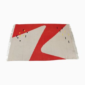 Abstract Wool Rug, Former Czechoslovakia, 1960s