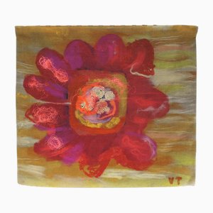 Large Wool Tapestry from Art Protis , Czechoslovakia, 1974