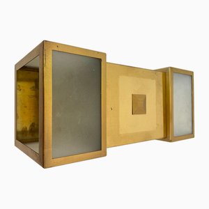 Mid-Century Brass Wall or Ceiling Lamp, Former Czechoslovakia, 1980s