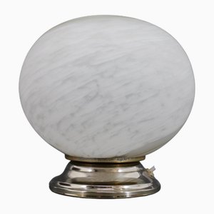 Handmade Glass Globe Table Lamp, Italy, 1970s