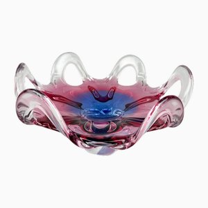 Czech Art Glass Bowl attributed to Josef Hospodka for Chribska Glassworks, 1960s