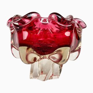 Art Glass Bowl attributed to Josef Hospodka for Chribska Glassworks, 1960s