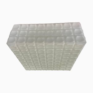 Mid-Century Milk Glass Flush Mount or Wall Light, Former Czechoslovakia, 1970s