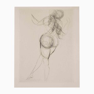 Desnudo de espaldas, 1968, Grabado