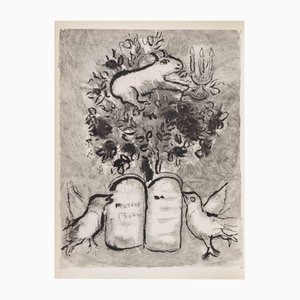 Marc Chagall, Satan Teste la Foi de Job, 1960