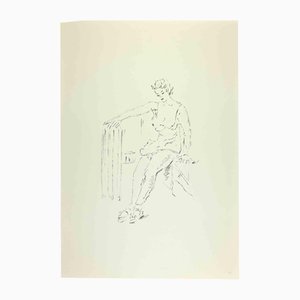 Filippo De Pisis, Frau, 1968, Lithographie