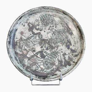 Vintage French Ceramic Tray by Jacques Blin, 1950s