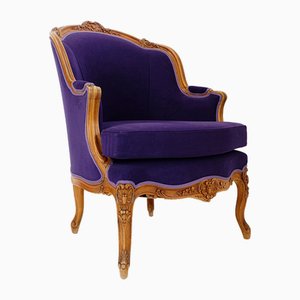 Poltrona Bergere in velluto, Francia