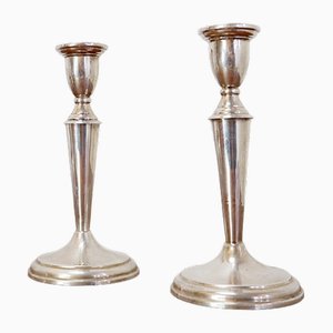 Silver Candlesticks, Set of 2