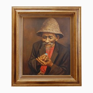 Joko Mullono, Bali, 1985, Peinture sur Toile