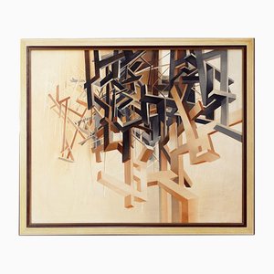 Alix Dufaux, Pintura geométrica abstracta, 1967