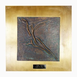 Salto Pilar De La Vega Martinez, Bronze Sculpture on Panel