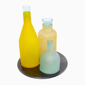 Italienische Bacco 1-2-3 Murano Glas Tischlampe von Gido Rasati für Itre, 1980er