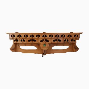 Kitchen Rack / Archelle in Cherry Wood with 18 Drawers and Coffee Grinder