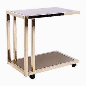 Belgian Gilded Bar Cart from Belgo Chrom, 1970s