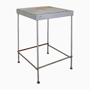 Outdoor Side Table with Fish Stone Slab Top