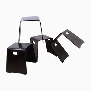 Stapelbare Holzhocker, 2016, 4 . Set